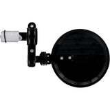 PSR 0640-0446 00-00200-22 Folding Bar End Mirror Mirror - Franco/Folded-In - Side View/Bar-End - Round - Black