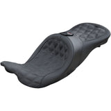 DANNY GRAY 0801-1148 21-413DIAAIR Airhawk Longhaul 2-Up Seat With Driver's Backrest Capability - Longhaul 2Up Seat - Air - w/ Driver Backrest Capability - Double Diamond w/ Gray Stitch - FL '08-'23