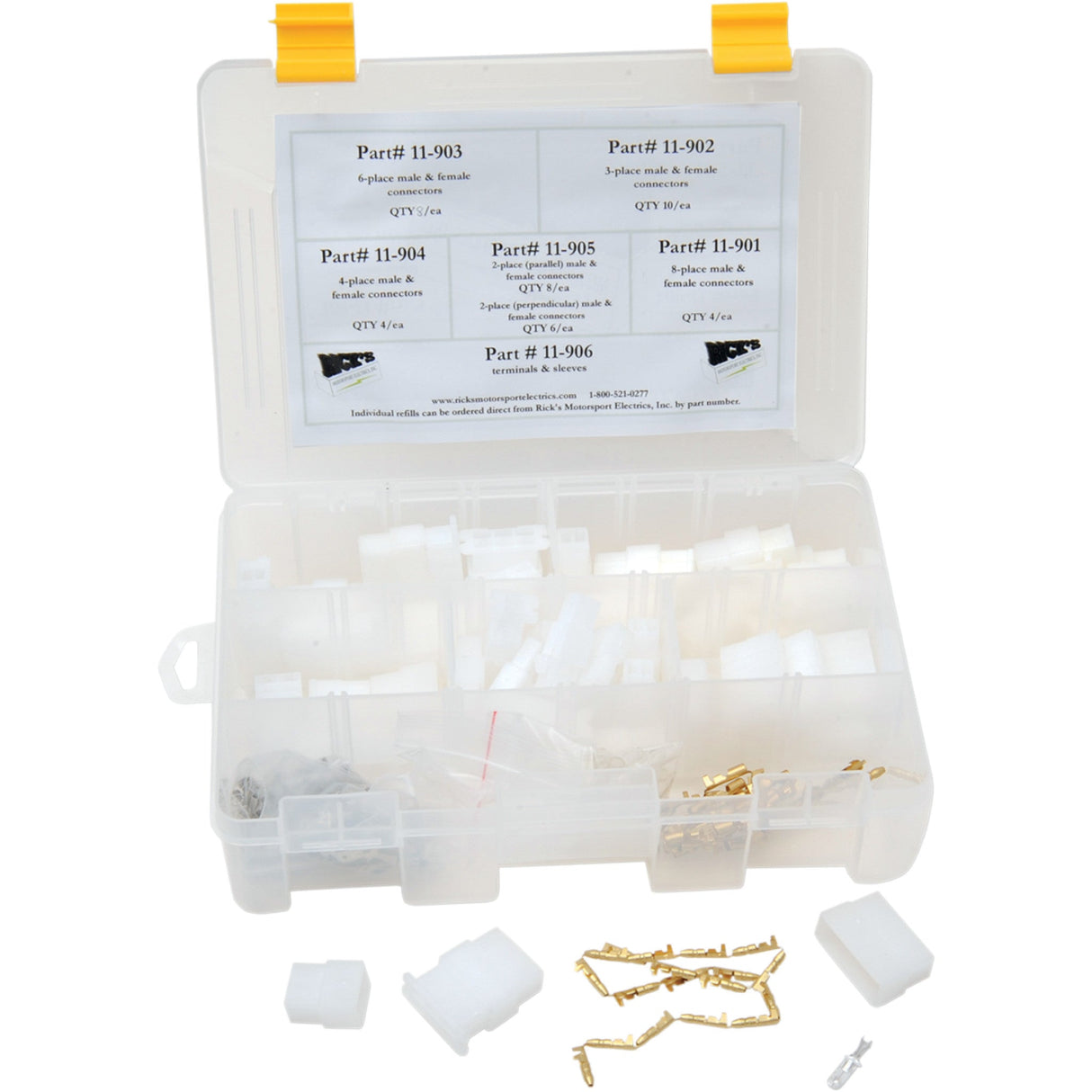 RICK'S MOTORSPORT ELECTRIC 2120-0349 11-501 Universal Connector Kit Wire Connectors/Terminals Kit