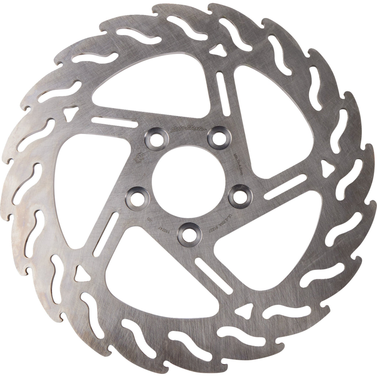 Moto-Master Flame Fixed Brake Rotor Rear Flame - 110747-PU For Harley Motorcycles 2000-2016