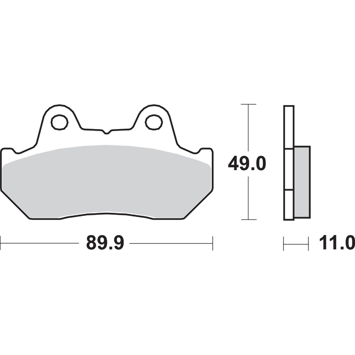 Sbs Brake Pad - 542HF Honda Motorcycles 1980-2000