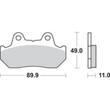 Sbs Brake Pad - 542HF Honda Motorcycles 1980-2000