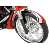 Arlen Ness Hot Legs Fork Leg — Smooth Black Anodized Custom Single Disc Smooth - 40-511 For Harley Touring 2014-2025