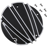 Covingtons Derby Cover Ripper Gloss Black 5 Hole - C1875-B For Harley Touring 2016-2023