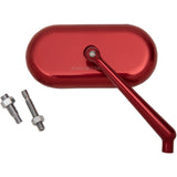 ARLEN NESS 0640-1401 13-179 Forged Oval Mirror - Side View - Oval - Red - Right