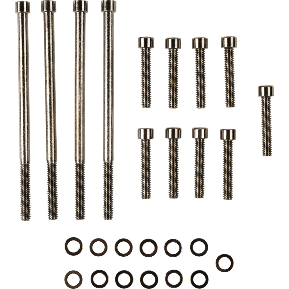 DRAG SPECIALTIES 2401-0571 Primary Cover Bolt Kit Bolt Kit - Primary Cover - Smooth - Black/Chrome - '07-'16 Touring