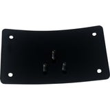 DK Custom Products Low-Profile Laydown License Plate Kit Curved Black - DK-LPR-LP-LD For Harley Motorcycles 1983-2016