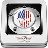 Figurati Designs Timing Cover 5 Hole Skull Stainless Steel - FD24-TC-5H-SS For Harley Motorcycles 1999-2017