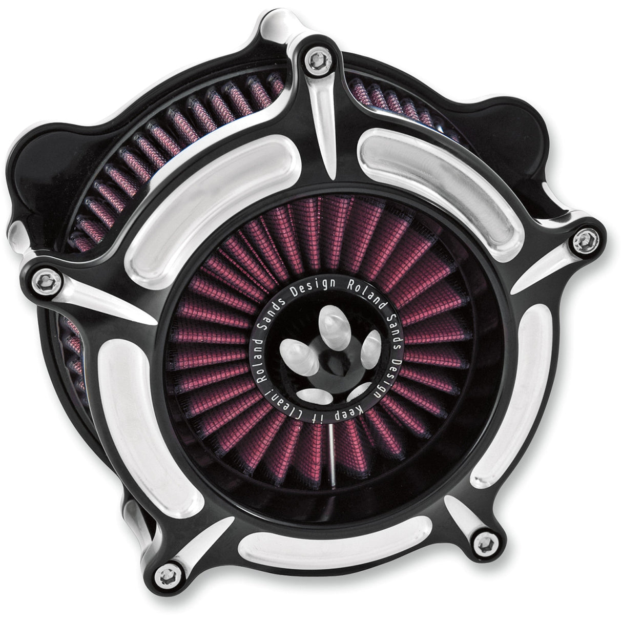 RSD Turbine Air Cleaner Kit Contrast Cut™ - 0206-2037-BM For Harley Motorcycles 1993-2017