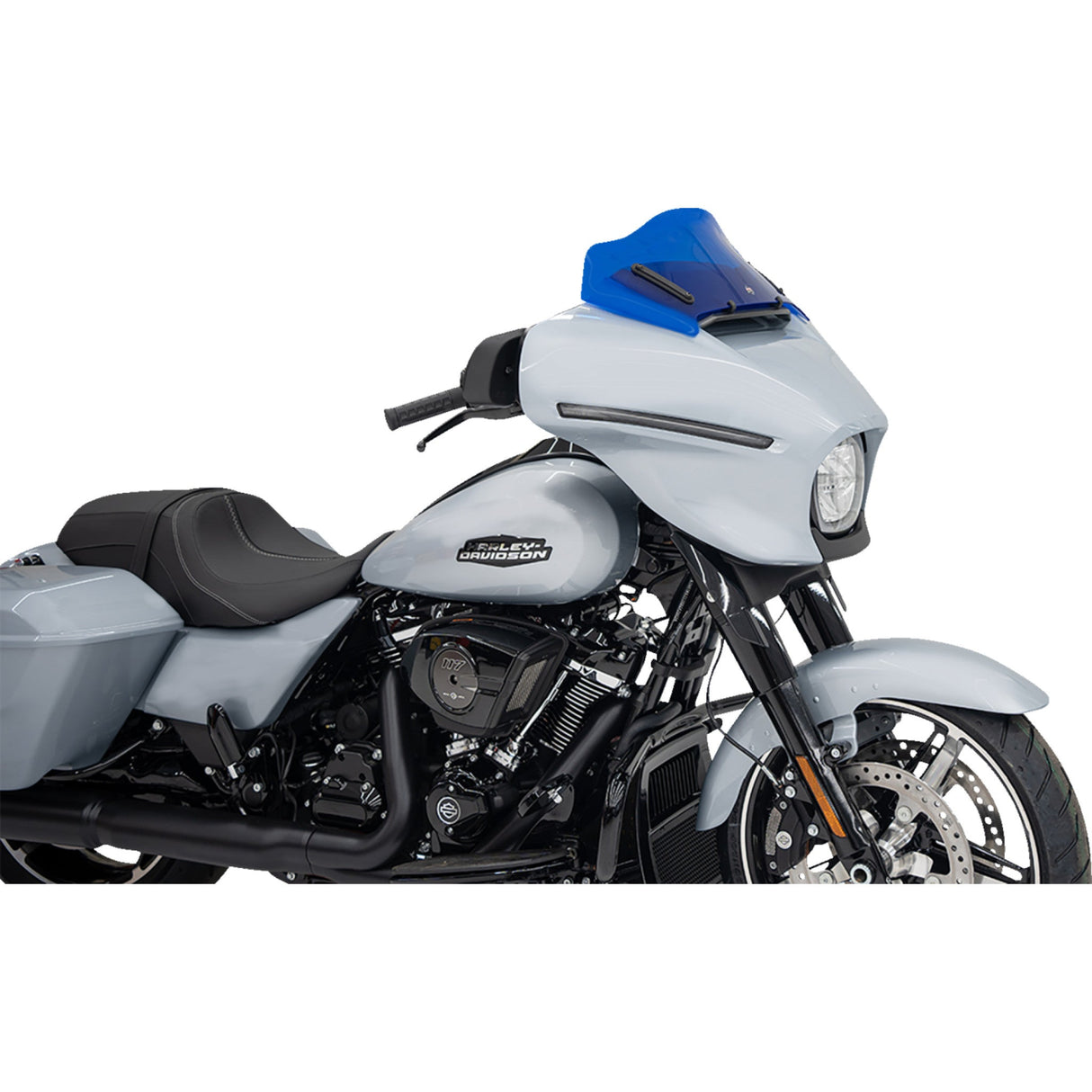Klock Werks Kolor Flare® Windshield 8" Blue - KWW-01-0732 For Harley Touring 2023-2026