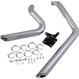 Vance & Hines Shortshots 2-Into-2 Exhaust System - 17213 For Harley Dyna 1991-2005