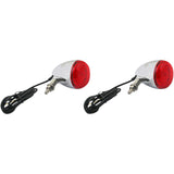 CUSTOM DYNAMICS 2020-1740 PB-UNV-RTS-RR-C ProBEAM® Universal LED Bullet Bezel Turn Signals ProBEAM® Universal Turn Signals - Chrome/Red