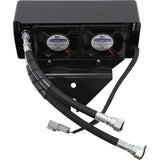 ULTRACOOL 0713-0263 DY-1GSS Below Regulator Mount Oil Cooler Kit with Fan for S&S T Series Engines Oil Cooler Kit - Gloss Black - Dyna