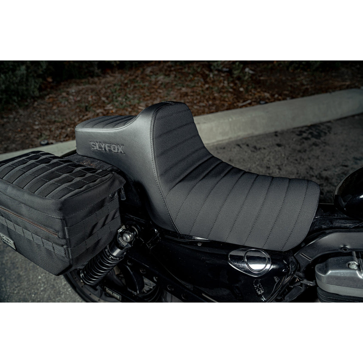 Slyfox Highnoon Seat - 4709A-SlyFox For Harley Sportster 2004-2022