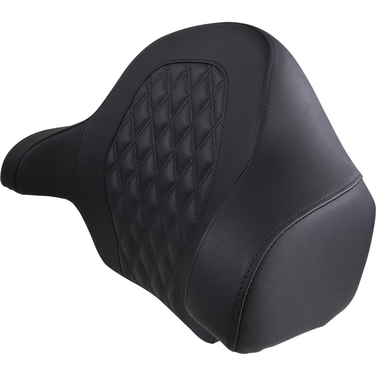 Saddlemen Tour Pak® Backrest Pad RoadSofa Lattice Stitched Seat Black - 814-07-15000 For Harley Touring 2014-2026