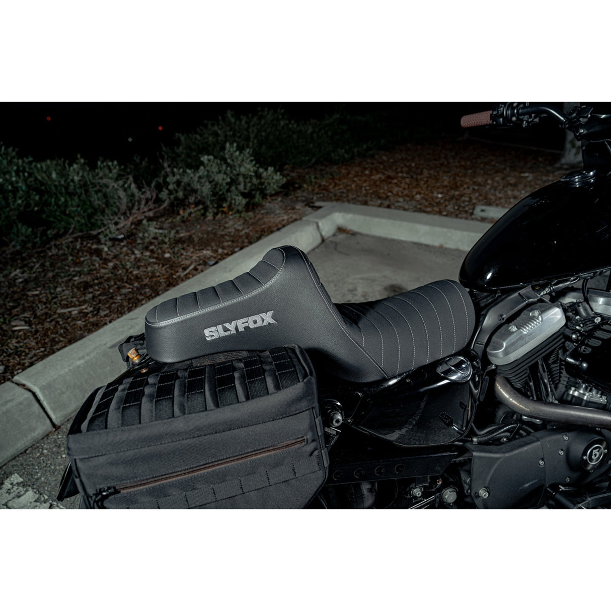 Slyfox Highnoon Seat - 4709B-SlyFox For Harley Sportster 2004-2022