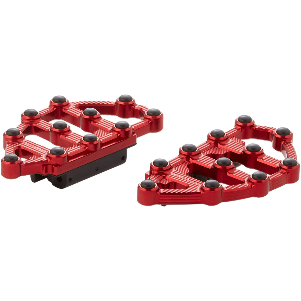 Arlen Ness MX Billet Floorboards Red - 06-898 For Harley Motorcycles 1980-2026