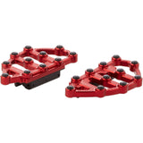 Arlen Ness MX Billet Floorboards Red - 06-898 For Harley Motorcycles 1980-2026