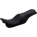 DRAG SPECIALTIES Forward Positioned Predator Seat 2-Up - FL '08-'23