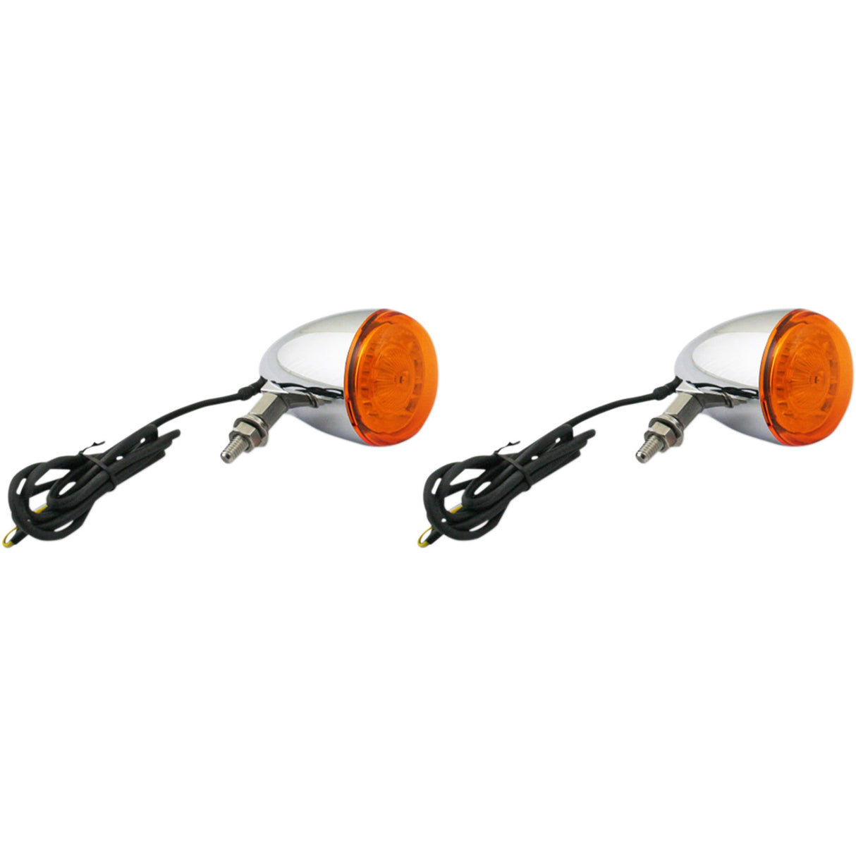 CUSTOM DYNAMICS 2020-1736 PB-UNV-TS-A-C ProBEAM® Universal LED Bullet Bezel Turn Signals ProBEAM® Universal Turn Signals - Chrome/Amber