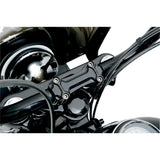TODD'S CYCLE 0602-0376 BBC3-2 Bone Bar Handlebar Clamp & Riser Kit Risers - Bone - 1" - Black