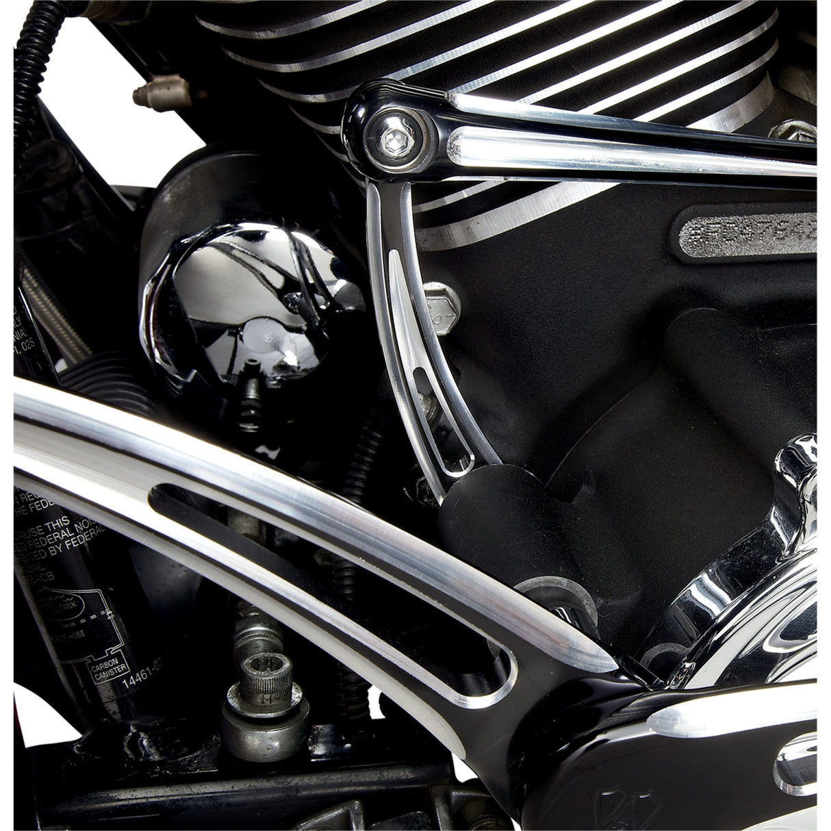 ARLEN NESS 1601-0350 19-759 Ness Deep Cut Inner Shift Lever - Black Anodized