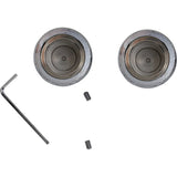 DRAG SPECIALTIES 0309-0217 Axle Caps chrome - front