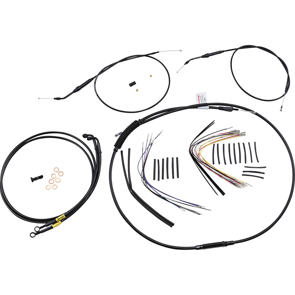 Burly Brand Complete Cable Kit - B30-1191 For Harley Dyna 1996-2005