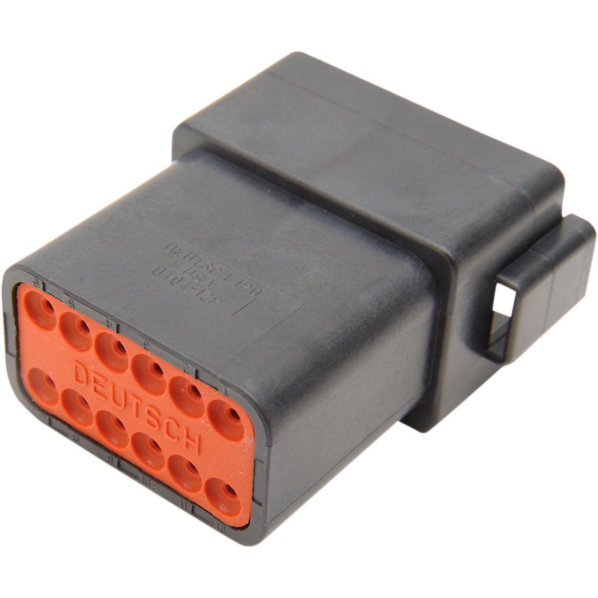 NAMZ 2120-0050 DR-12B Deutsch DT Sealed Connector Component — Wiring Connector Deutsch Receptacle - 12 Pin - Black