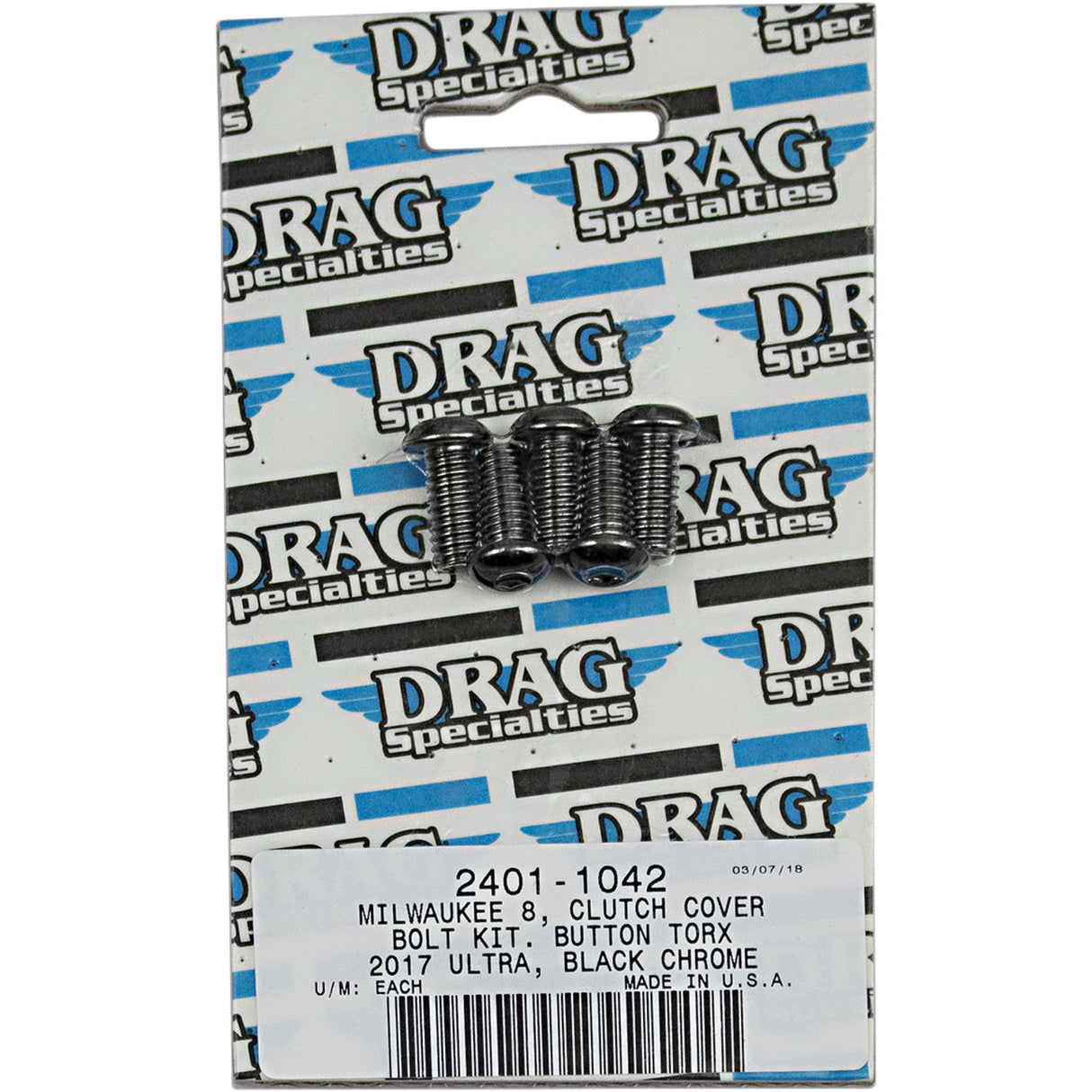 DRAG SPECIALTIES M-Eight Bolt Kit Clutch - Torx®