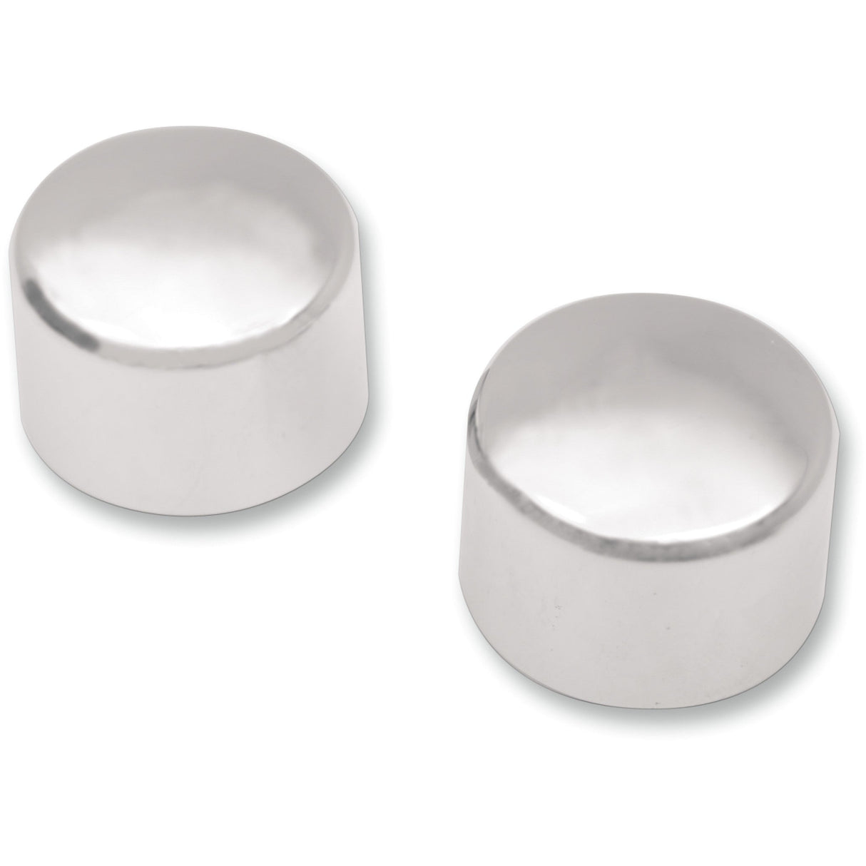 DRAG SPECIALTIES 0214-0374 Axle Caps chrome - front