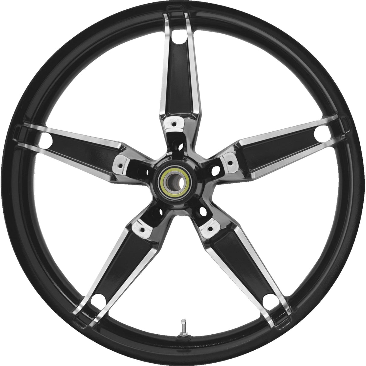 COASTAL MOTO 0201-2653 3D-DAY213BC Daytona Wheel Wheel - Daytona - Front - Dual Disc/without ABS - Black Cut - 21x3.5