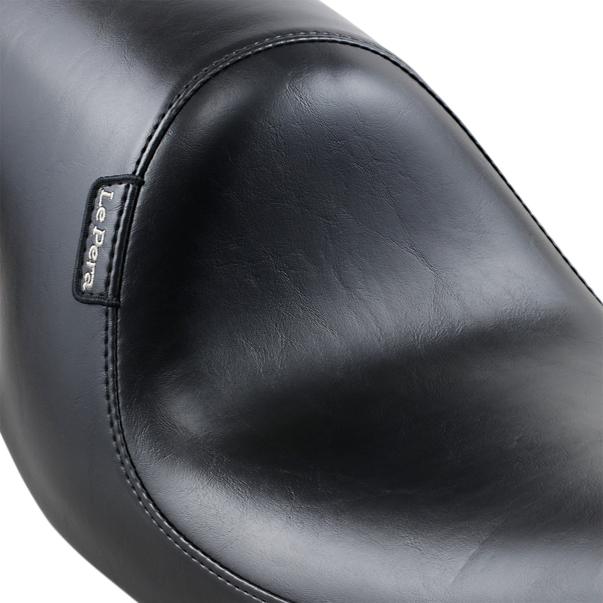 LePera Silhouette Up-Front Seat Full-Length Smooth Black - LNU-861 For Harley Dyna 1996-2003
