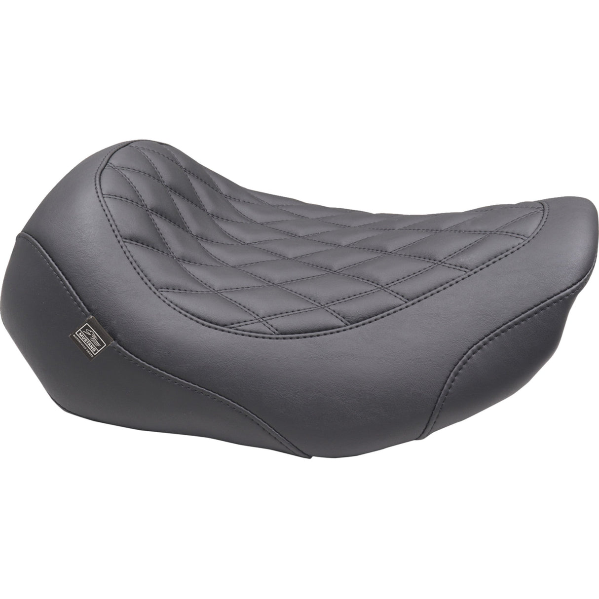 Mustang Wide Tripper™ Solo Seat Solo Black Stitching - 89503 For Harley Touring 2023-2026