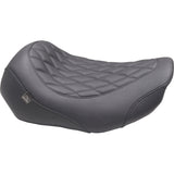Mustang Wide Tripper™ Solo Seat Solo Black Stitching - 89503 For Harley Touring 2023-2026