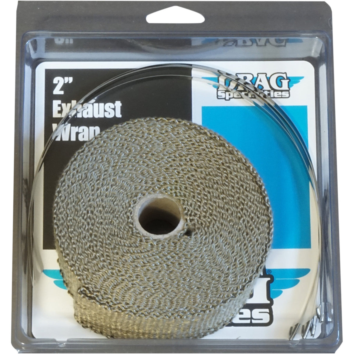 DRAG SPECIALTIES Woven Basalt Exhaust Wrap Kit Bronze - x 25'