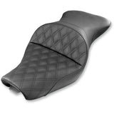 Saddlemen Explorer Lattice Stitch Seat Lattice Stitched 4.5 Gallon Tanks - 807-03-029LS For Harley Sportster 2004-2020 (4.5G Tank)