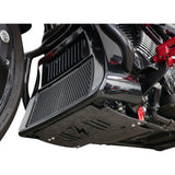 THRASHIN SUPPLY CO. 0506-2533 TSC-3035-2 Forged Carbon Fiber Skid Plate Skid Plate - Carbon Fiber/Forged - With Red Brackets - FLHX/FLTRX