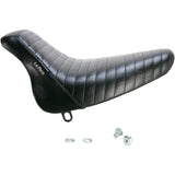 LePera Bare Bones Solo Seat Pleated Black - LX-007PT For Harley Softail 2000-2007