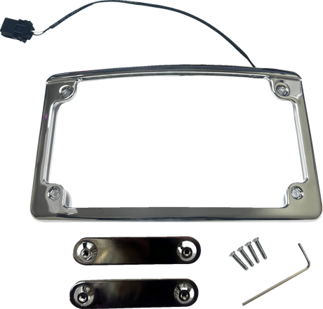 Illuminated Radius License Plate Frame