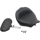 Mustang Wide Solo Seat With Removable Backrest With Backrest Vintage Black Smooth - 79100 For Harley Touring 1997-2007