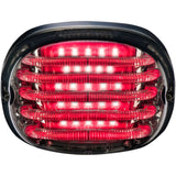 Custom Dynamics ProBEAM® Squareback LED Taillight Kit With License Plate Illumination Window Smoke - PB-TL-SBW-S For Harley Motorcycles 1988-2025