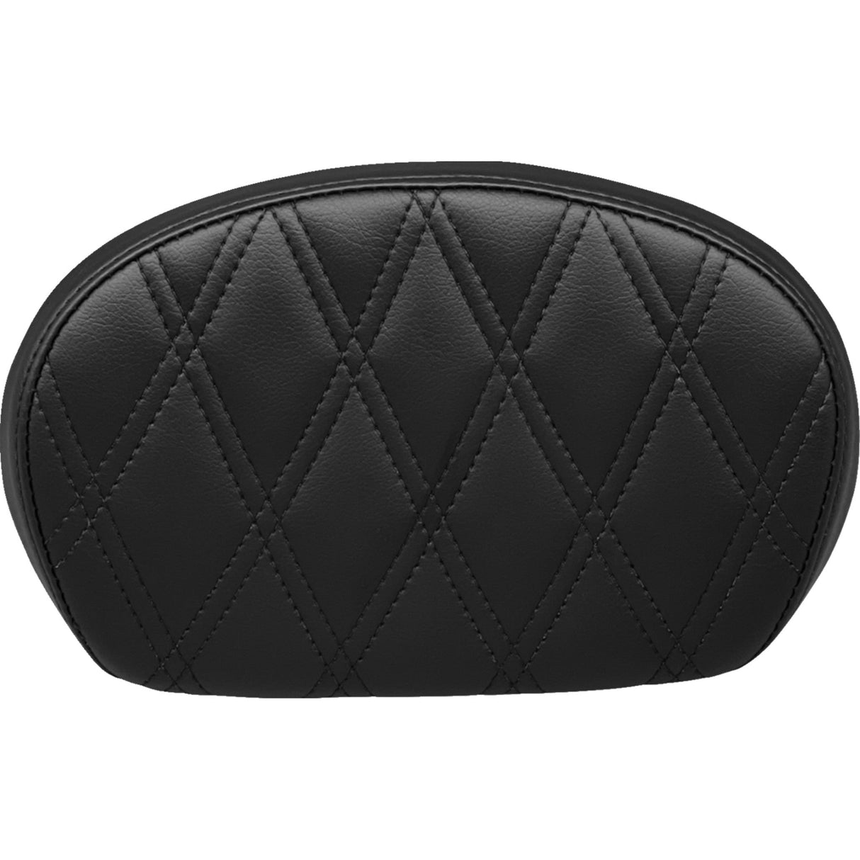 LePera Sissy Bar Pad Medium Double Diamond Dull Black - L-SBP02DD-DULL For Harley Motorcycles 2008-2023