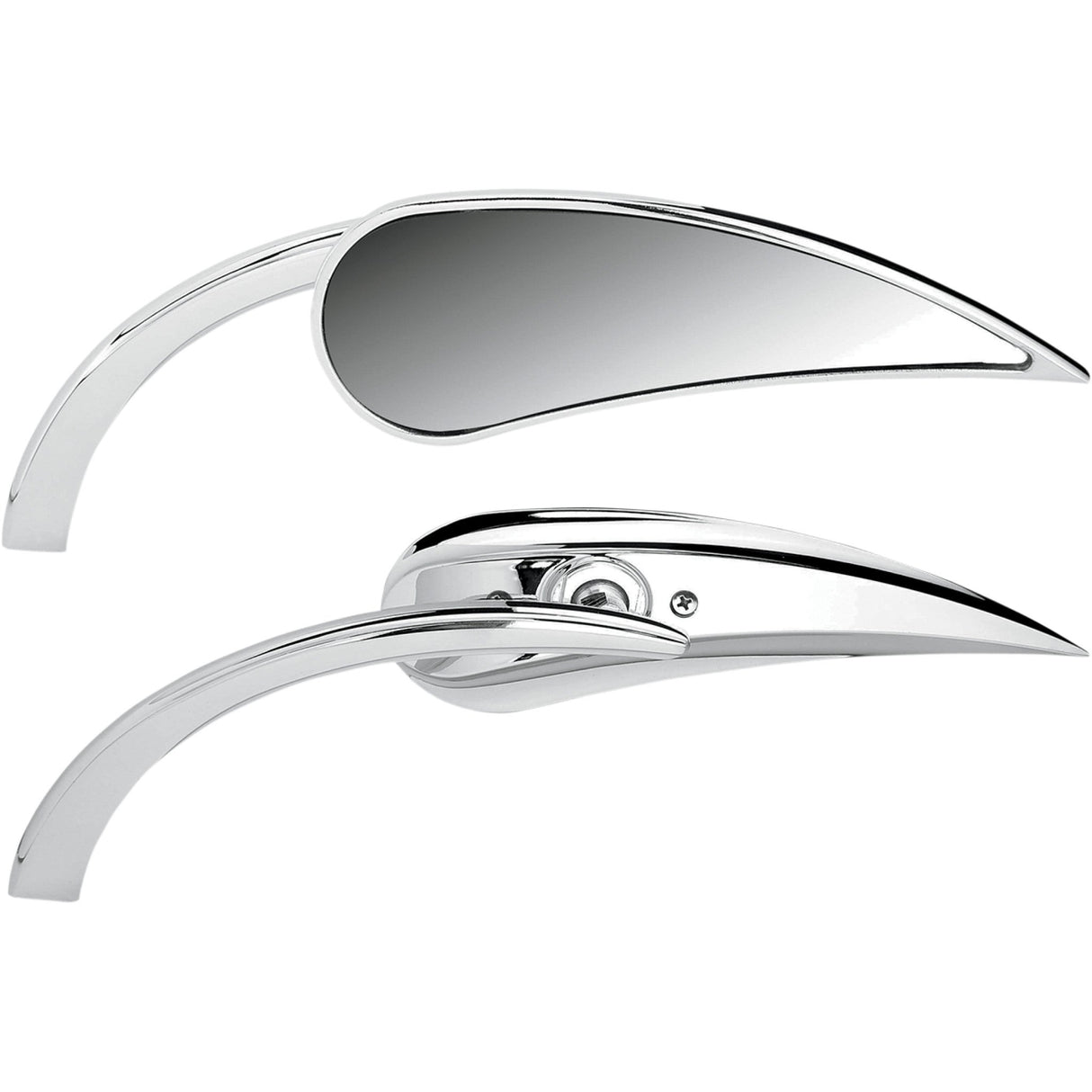 ARLEN NESS 0640-0497 13-410 Micro-Mirror - Rad 2 - Side View - Teardrop - Chrome - Left