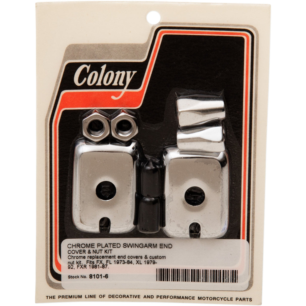 COLONY DS-193710 8101-6 Rear Wheel Adjuster Kit Rear Wheel Adjuster - Kit - 86-96 XL