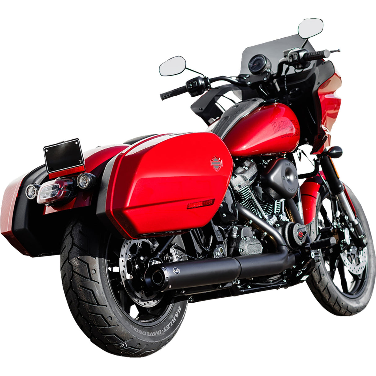 S&S Cycle Grand National Slip-On Muffler 50 State 4" Black M8 Softail - 550-1159 For Harley Softail 2025