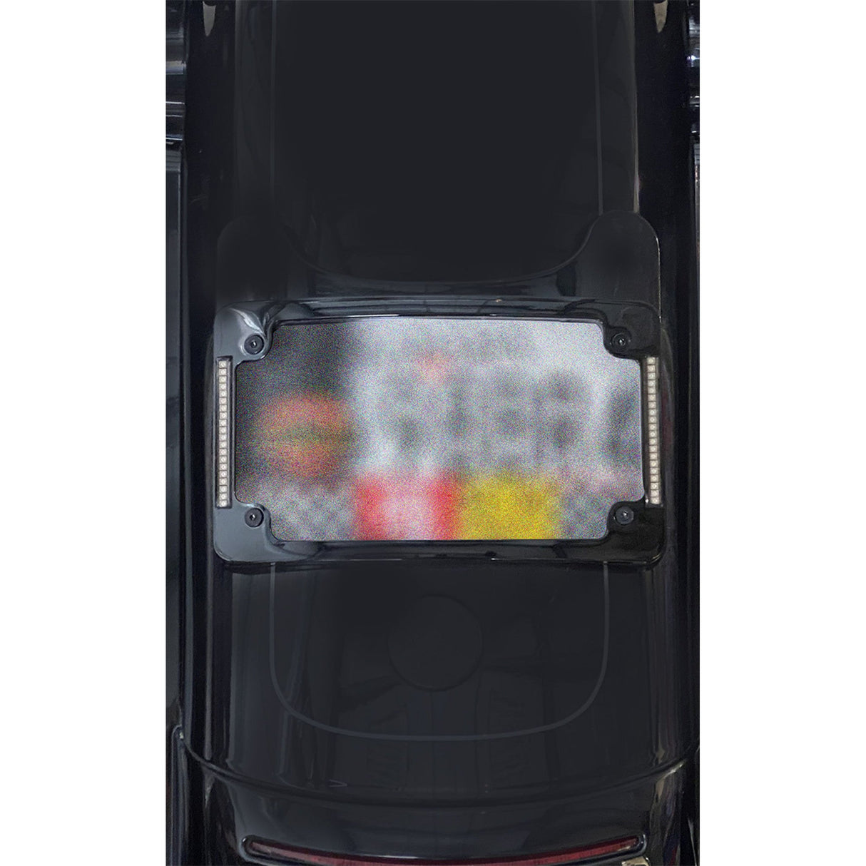 Custom Dynamics LED Radius License Plate Frame Black - TF06-BCM-B For Harley Touring 2014-2025
