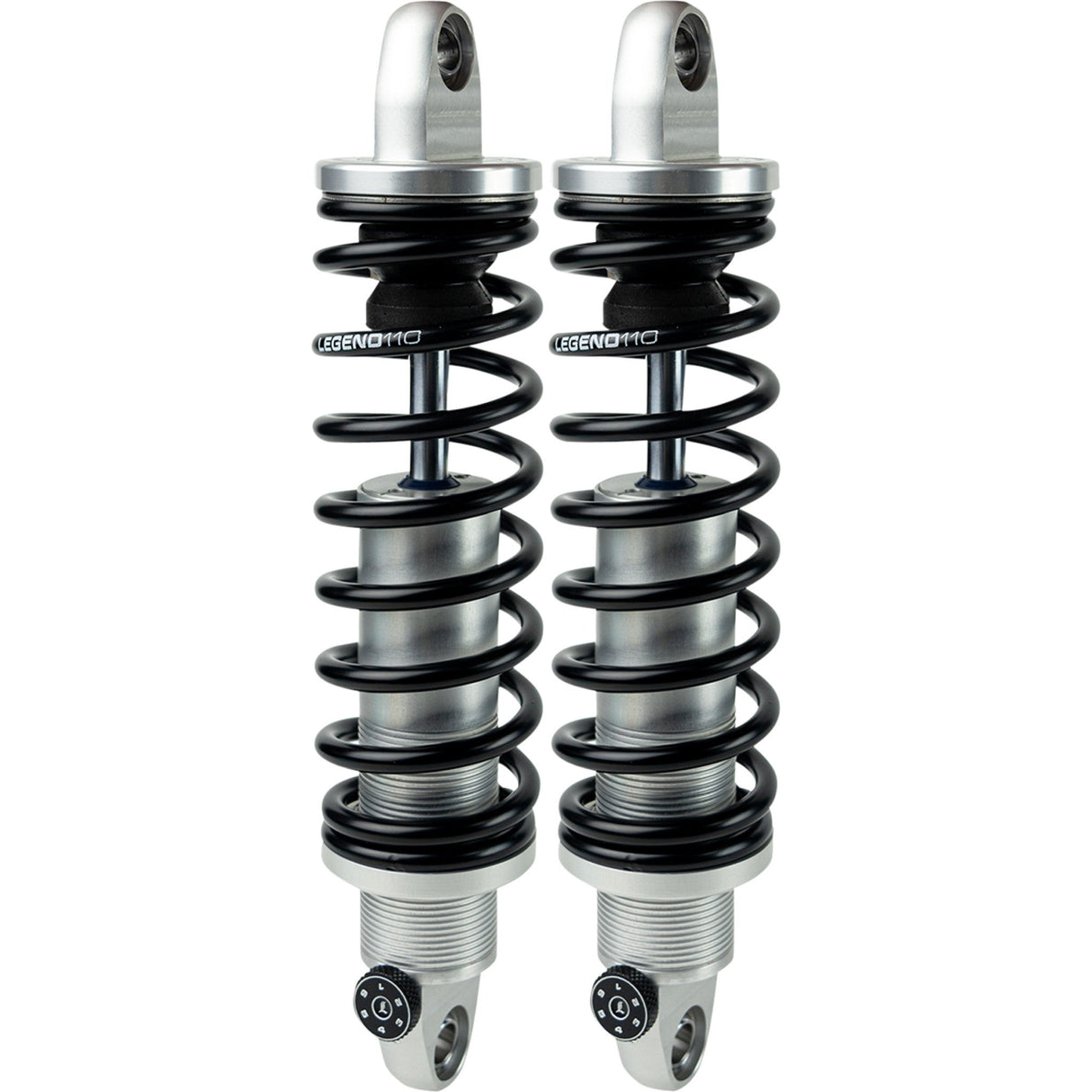 LEGEND SUSPENSION 1310-1778 1310-1778 Legend REVO-A Coil Suspension For Dyna Models - REVO-A Adjustable Dyna Coil Suspension - Clear Anodized - Heavy-Duty - 14"