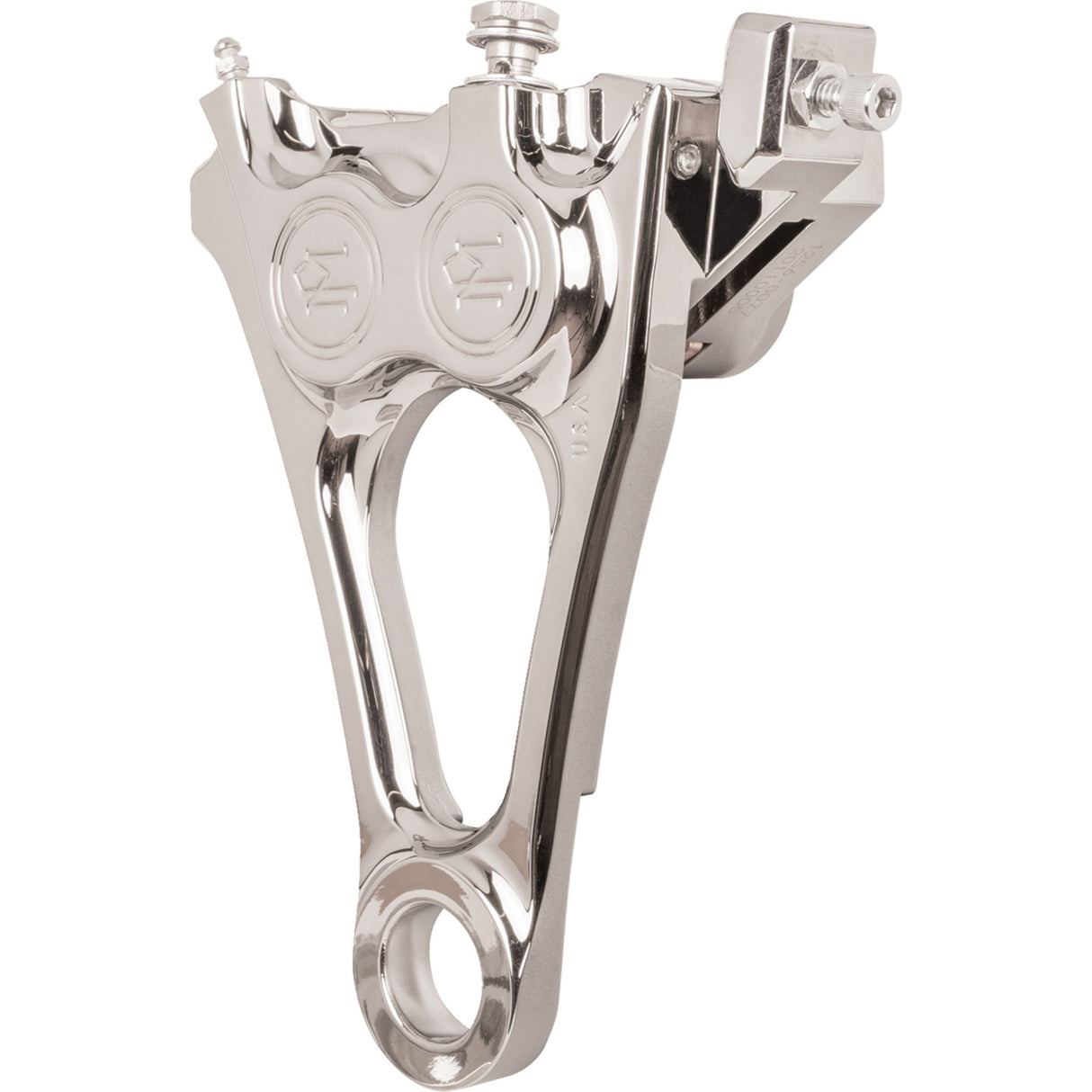 PERFORMANCE MACHINE (PM) 1701-0748 1256-0084-CH 4-Piston Differential-Bore Rear Caliper - Chrome