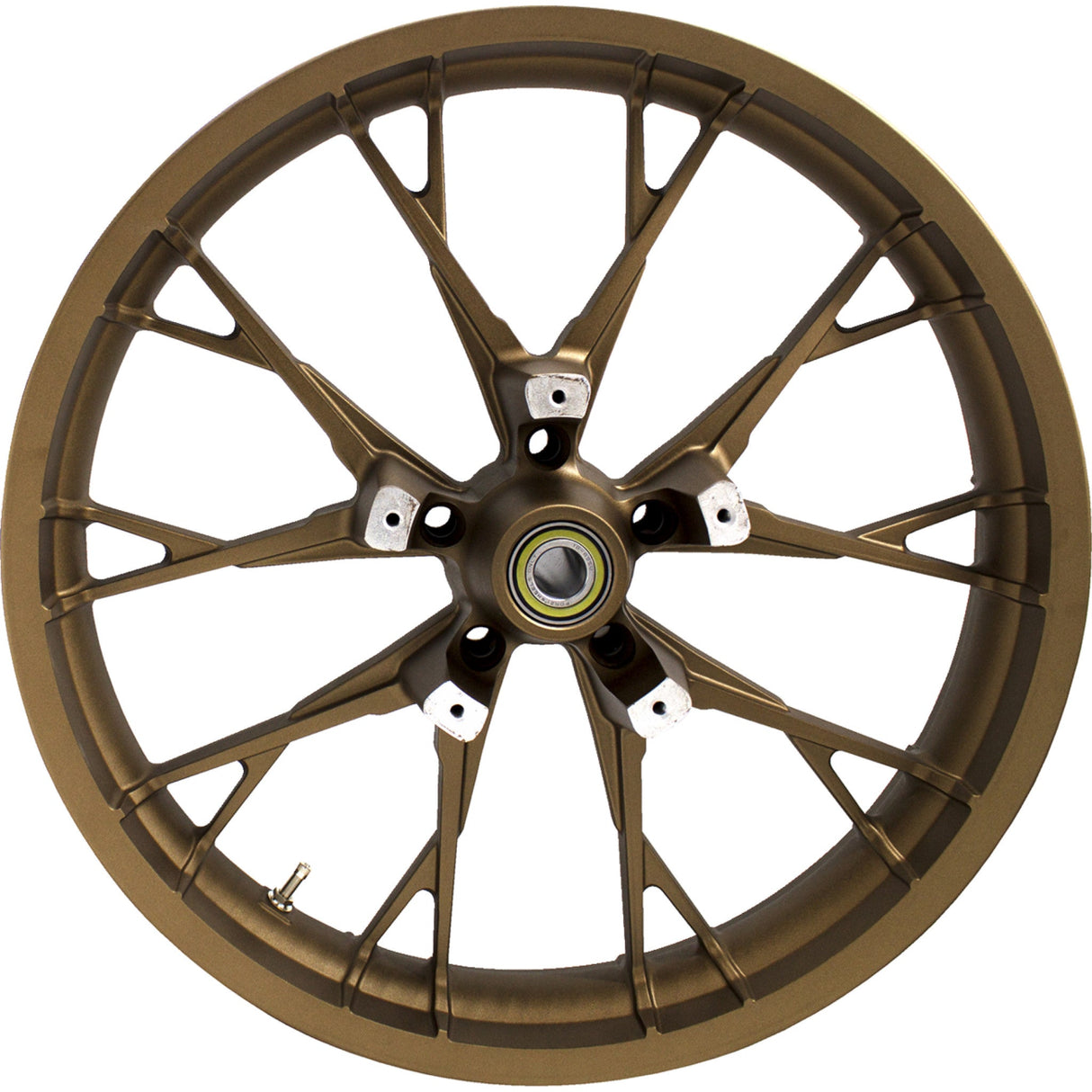 Coastal Moto Marlin Precision Cast 3D Wheel Marlin Front Dual Disc With ABS Bronze 21x3.5 - 3D-MAR213BZABST For Harley Touring 2008-2026